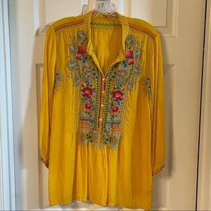 Johnny Was Embroidered Blouse